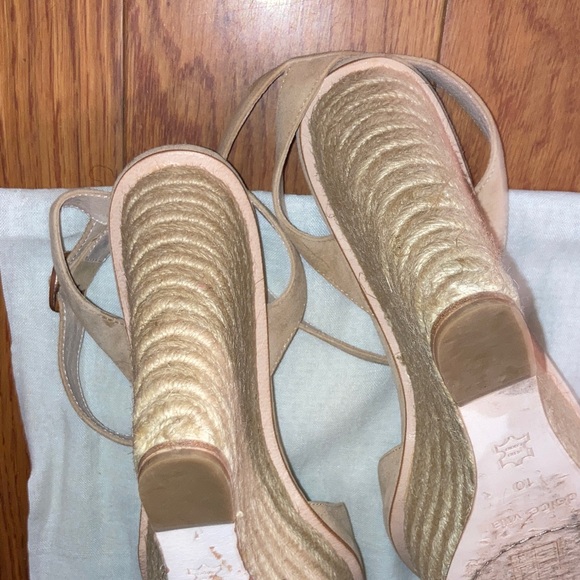 Dolce Vita Beige Wedge Sandals - Picture 6 of 9